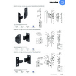 Herrajes Keku En-C M+H Para Unión Paneles Plastico Negro. Para Encastrar.
