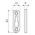 Placa Anclaje Zmk Rapid 43X12 (100 uds.)