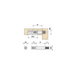 Tirante Largo M8X60 Zincado P/Excent. Ø35