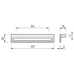 Tirador Zamak Modelo Homer C64 L107Mm Acabado Oro Viejo