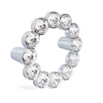 Pomo Zamak/Cristal Sinatra D85 C64 Cromo 12 Cristales Swarovski Original