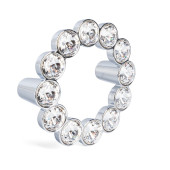 Pomo Zamak/Cristal Sinatra D85 C64 Cromo 12 Cristales Swarovski Original