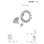Pomo Zamak/Cristal Sinatra D85 C64 Cromo 12 Cristales Swarovski Original