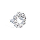 Pomo Zamak/Cristal Sinatra Ø50 C32 Cromo 8 Cristales Swarovski Original