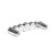 Tirador Zamak/Cristal Sinatra C96 Cromo 7 Cristales Swarovski Original