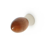 Pomo Madera Lodi Nogal Rojizo / Niquel Ral Ø16Mm