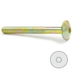 Tornillo Cabeza Bombata Allen Bicromatado 8-120 (100 uds.)
