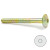 Tornillo Cabeza Bombata Allen Bicromatado 8-120 (100 uds.)