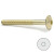 Tornillo Cabeza Bombata Allen Latonado 6-40 (100 uds.)