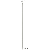 Barra Soporte Estante Techo Cromo 1200Mm.