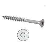 Tornillo Madera Cabeza Plana Pozidriv 5-80 +++ Rosca Parcial (200 uds.)