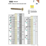 Tornillo Madera Cabeza Plana Pozidriv 5-80 +++ Rosca Parcial (200 uds.)