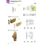 Cerradura Solapar Provenzal Oro Viejo