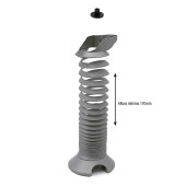 Pasacable Gusy Para Mesa Gris Ral 9006