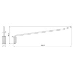 Enganche Colgador Expositor Recto L306