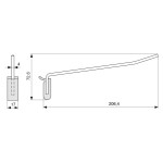 Enganche Colgador Expositor Recto L206