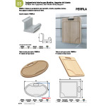 Soporte Colgador L60 H37 Plata Mate