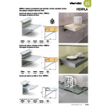 Soporte Est/Madera Espesor 25 L100 Plata Mate Cabeza Plana Con Pestaña De Sujeccion Superior.
