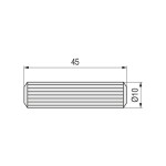 Espigas De Madera 10-45 (Saco 9000U.) (9000 uds.)