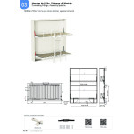 Pletina Seguridad Roja Para Somier Horizontal Valida Anchos 80, 90 Y 105 Espesor 3Mm