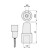 Llave Vaso 1/2 P/Esparrago Roscado M-6