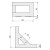 Pata Metal Corinne H80 120X120 Cromo