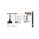 Fresa Bisagra Hw 26-60Mm Dx 392.260.11 Mango 8X30Mm Rotacion Derecha