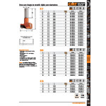 Fresa Bisagra Hw 16-57,5Mm Dx 317.160.11 Mango 10X26Mm Acople Rapido Rotacion Derecha