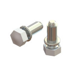 Pie Nivelador Regulable Triplo M6X24 Blanco  Tuerca + Tornillo M6-24 + Tapon Blanco (100 uds.)