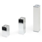 Pata Aluminio Cromado Iberia 40X40 H80 (4 uds.)