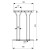 Soporte Copas Doble Socopa Cromado  182X279Xh.112