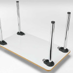 Pata Plegable A710 Ø50 Cromada Art.253R