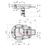 Pata Plegable A710 Ø50 Cromada Art.253R