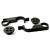 Conector Union Mesa Plástico Negro (4Pcs)