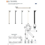 Pata Mesa Plegable Ø50 H710 Cromo Mesa Fija
