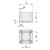 Pata Plástico Uria 45X45 H30 Ral9006