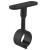 Soporte Tubo Redondo Ø20 Central Negro  Para Tubo Armario D19 (100 uds.)