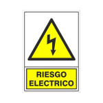 Señal 312 Plast.420X297"Riesgo Electric"