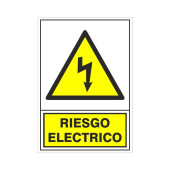 Señal 312 Plast.420X297"Riesgo Electric"
