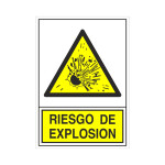 Señal 321 Plast.420X297"Riesg.explosion"