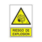 Señal 321 Plast.420X297"Riesg.explosion"