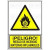 Señal 347 Plast.420X297"Pl.ind.mat.infl" Peligro! Riesgo Incendio Mat.inflamables