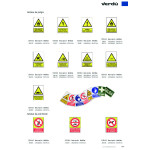 Señal 398 Adhesiva 148X105 "R.atrap." ­Peligro! Riesgo De Atrapamiento (Mano)