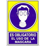 Señal 606 Plast.420X297 "Obli.uso Masc." Es Obligatorio El Uso De La Mascara