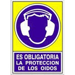 Señal 623 Plast.295X210"Obl.protec.oido" Es Obligatorio La Proteccion De Los Oidos