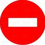 Señal R-101 Chapa 50Cm. "Dir.prohibida"