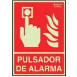 Señal 7005 Plast.297X210"Pul.alarma" Lum Pulsador De Alarma
