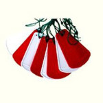 Banderola Quitamiedos Plástico Rojo/Blanco (25 uds.)