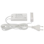 Transformador 6W Led 12V 100-240V 6Vias Cable Red 2Mts. Conexion Regleta Jst.