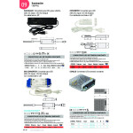 Transformador 6W Led 12V 100-240V 6Vias Cable Red 2Mts. Conexion Regleta Jst.